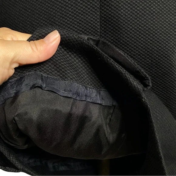 Carolina Herrera Black Short Sleeve Ruffle Dress - Picture 8 of 12